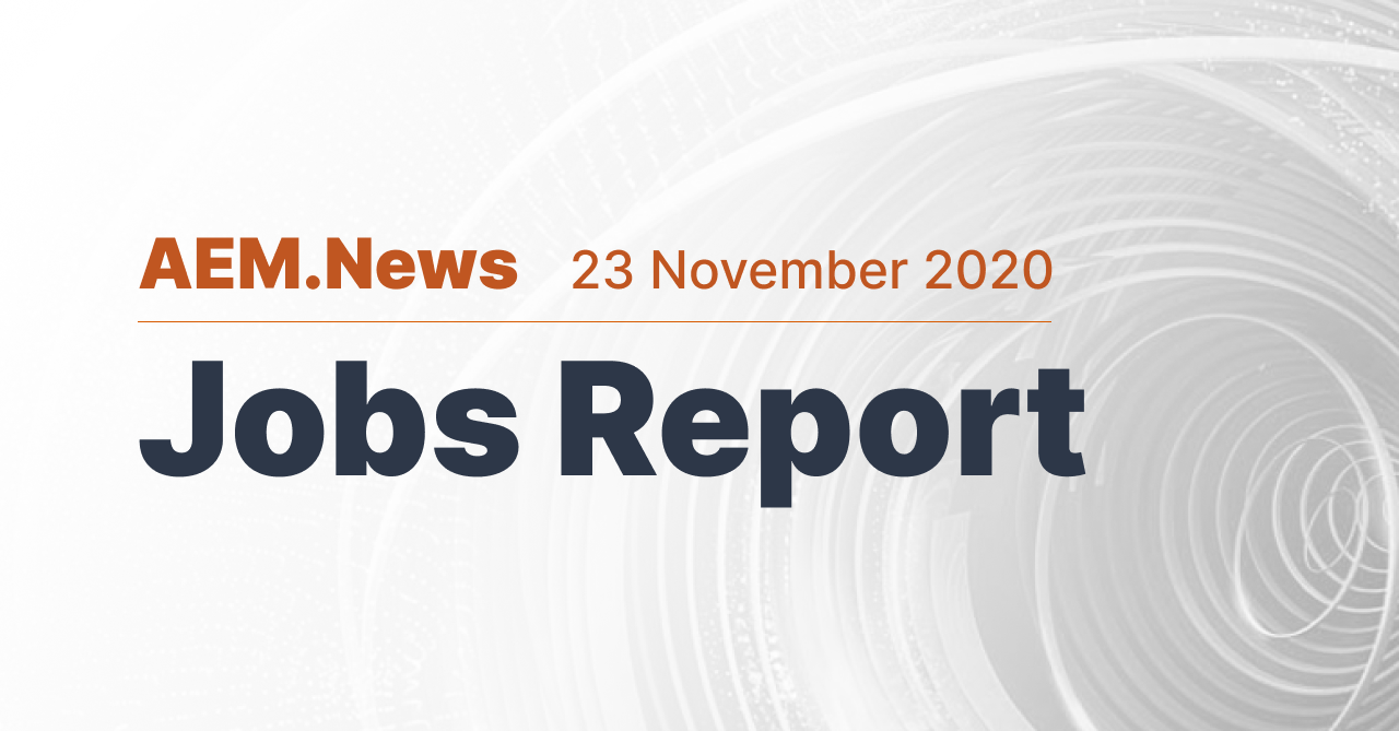 Jobs Report: 23 November 2020