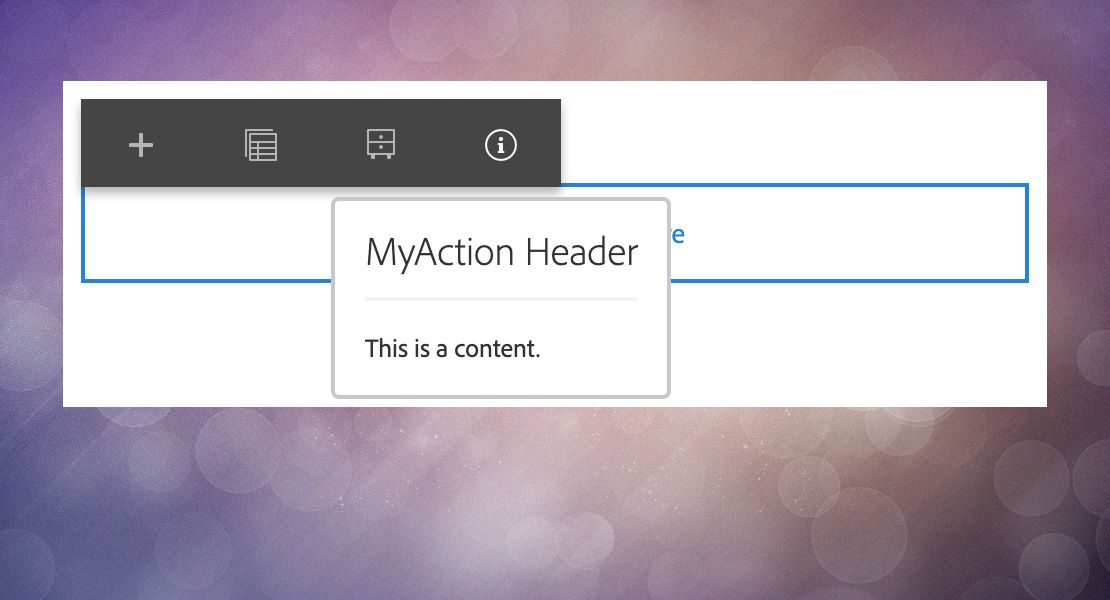 Extend and Customize AEM Toolbar